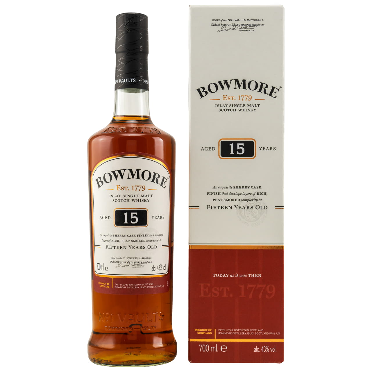 Bowmore 15 Jahre Sherry Cask Finish 43% vol. 0,7 l Bowmore 15 Jahre Sherry Cask Finish 43% vol. 0,7 l von Bowmore