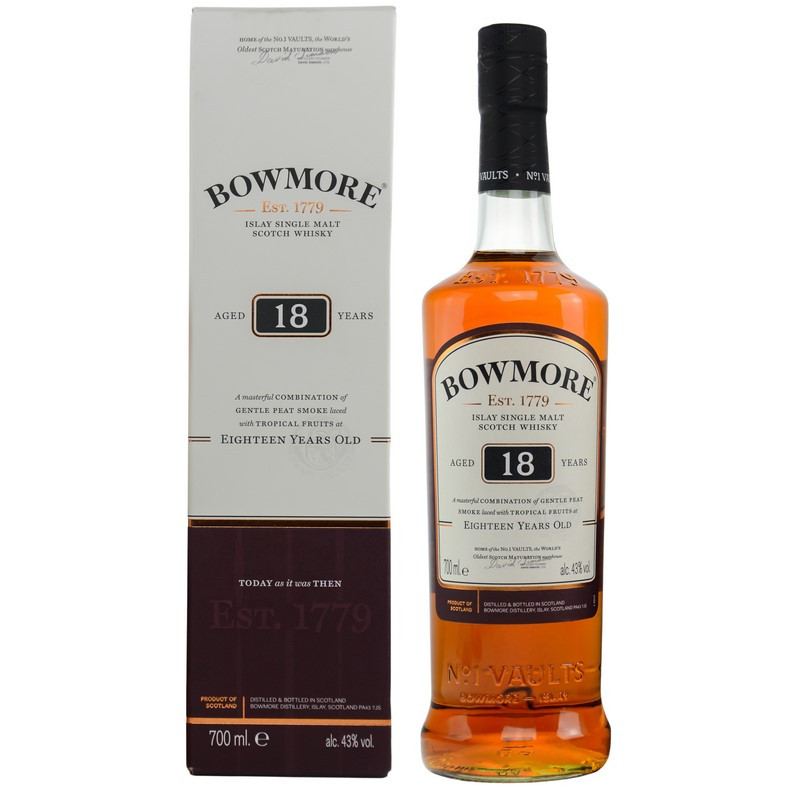Bowmore 18 Jahre 0,7 L 43%vol Bowmore 18 Jahre 0,7 L 43%vol von Bowmore