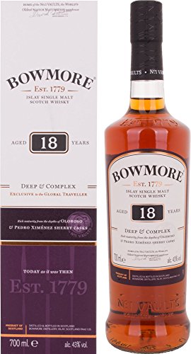 Bowmore 18 Years Old DEEP & COMPLEX Travel Exclusive 43% Vol. 0,7l in Geschenkbox von Bowmore