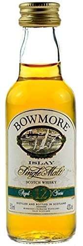 Rarität: Bowmore Whisky 12 Jahre 0,05l Miniatur-alte Ausstattung von Bowmore