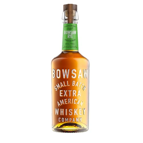 Bowsaw Rye American Made Small Batch Straight Whiskey, Double Grain Distilled, 40 Prozent, 70 cl von Bowsaw