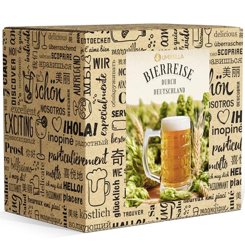 BOXILAND® 12 Bier Spezialitäten aus Deutschland (Die besten deutschen Biere) als Probierpaket zum Verschenken in Geschenkverpackung 12 × 0,33l / romantisches Weihnachtsgeschenk von Boxiland