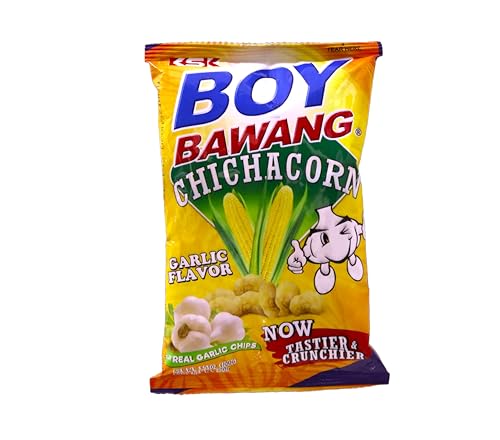 Boy Bawang - ChichaCorn - Knoblauch - Gebratener Mais mit Knoblauchgeschmack - Produkt von den Philippinen - 3 x 100 Gramm von Boy Bawang