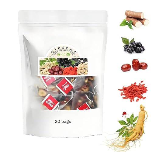 Ginseng Six Treasure Tea,Men’s Herbal Tea, Individually Packed 20 Bags (1) von Bpoeee