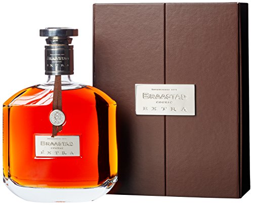 Braastad Cognac Extra 40% vol. (1 x 0,7l) – 25 Jahre in Eichenholzfässern gereift – Feinste Trauben aus der berühmten Grande Champagne in Frankreich von Braastad