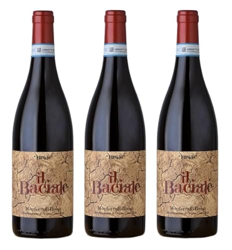 3x 0,75l - 2019er - Braida - Il Bacialé - Rosso - Monferrato D.O.P. - Piemonte - Italien - Rotwein trocken von Braida