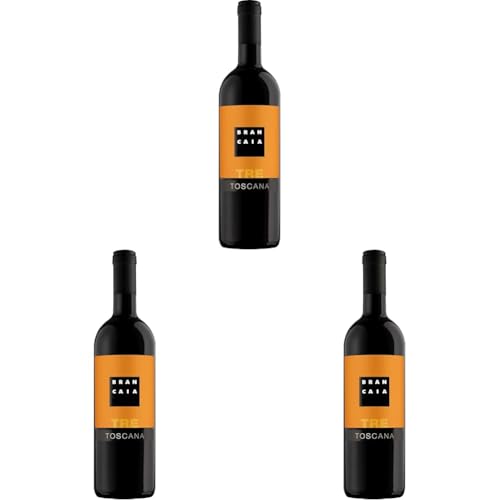 Brancaia Tre Sangiovese Wein trocken, 750ml (Packung mit 3) von Brancaia