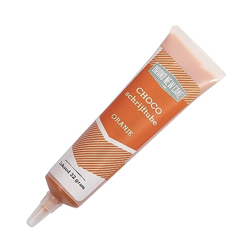 BrandNewCake® Choco Schreibtube 32g - Orange - Perfekte Tortendekoration - Essbare Kuchendeko von Brand New Cake