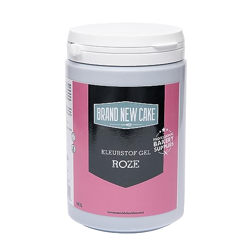BrandNewCake® Lebensmittelfarbe Gel Rosa 1kg - Essbare Lebensmittelfarbe für Backen und Dekorieren von Brand New Cake