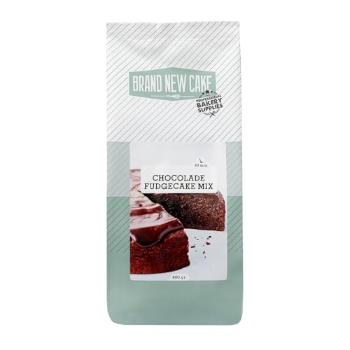 BrandNewCake® Schokoladen Fudgecake-Mix 400g - Einfache Backmischung für Saftigen Kuchen von Brand New Cake