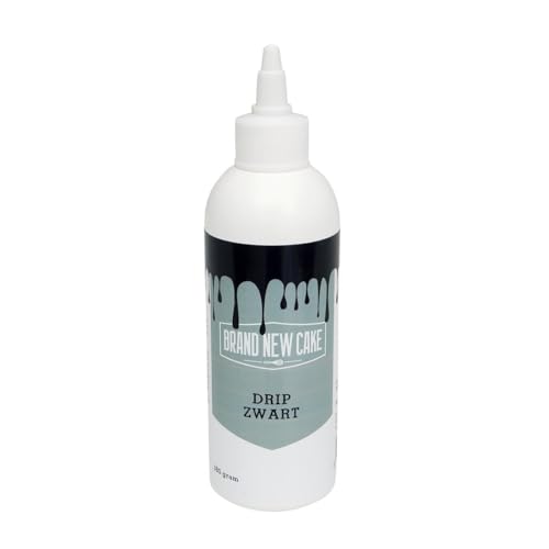 BrandNewCake® Schwarze Drip-Glasur 180g - Perfekte Tortendekoration - Einfache Anwendung für Drip Cakes - Ideal für Kuchenverzierung von Brand New Cake
