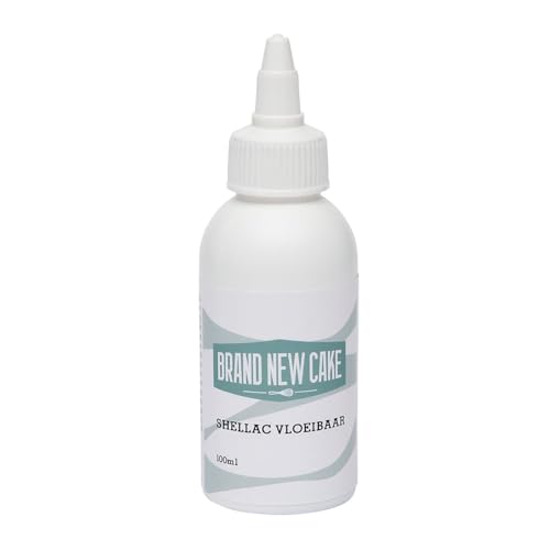 BrandNewCake® Shellac Flüssig 100ml – Perfekter Glanz für Pralinen & Marzipan, Schutz & Politur für Zucker- und Schokoladenkreationen von Brand New Cake