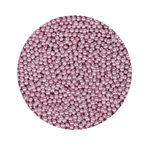 BrandNewCake® Zuckerperlen Metallic Rosa Ø 4mm 80g - Streusel - Essbare Kuchendekoration von Brand New Cake
