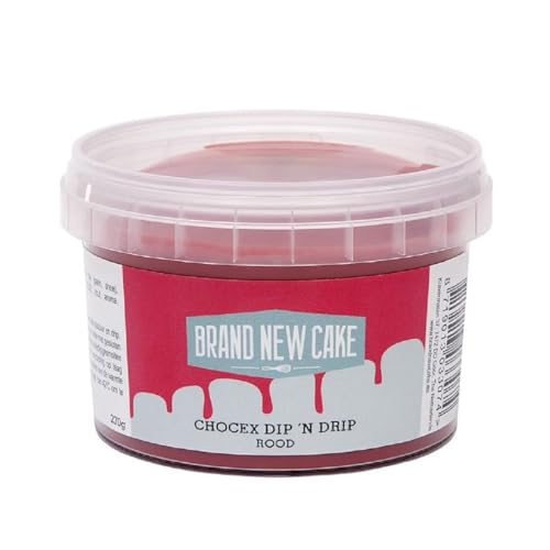 BrandNewCake® Chocex Dip 'n Drip Red 270gr - Cake Drip - Kuchendekoration - Kuchendekoration von Brand New Cake