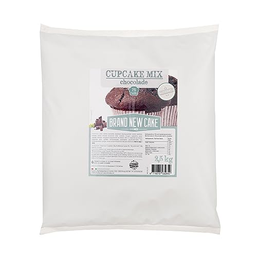 BrandNewCake® Cupcake-Mix Schokolade 2,5kg - Glutenfreie Backmischung - Perfekte Schokoladen-Cupcakes von Brand New Cake