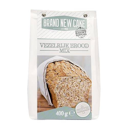 BrandNewCake® Glutenfreies Brotbackmischung 400g - Faserreich - Perfekt für gesundes Brotbacken von Brand New Cake