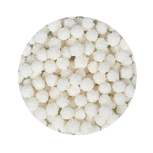 BrandNewCake® Mimosa Streusel Weiß 50g - Essbare Kuchendekoration - Perfekt für Torten und Cupcakes von Brand New Cake