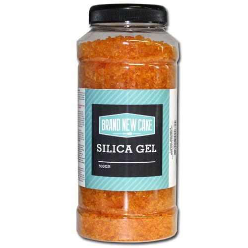 BrandNewCake® Silica Gel 500g - Orange Silicagel Perlen - Effektiver Feuchtigkeitsabsorber von Brand New Cake
