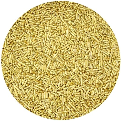 BrandNewCake® Zuckerstreusel Metallic Gold 10kg - Essbare Kuchendekoration - Streusel - Tortendeko BrandNewCake® Zuckerstreusel Metallic Gold 10kg - Essbare Kuchendekoration - Streusel - Tortendeko von Brand New Cake