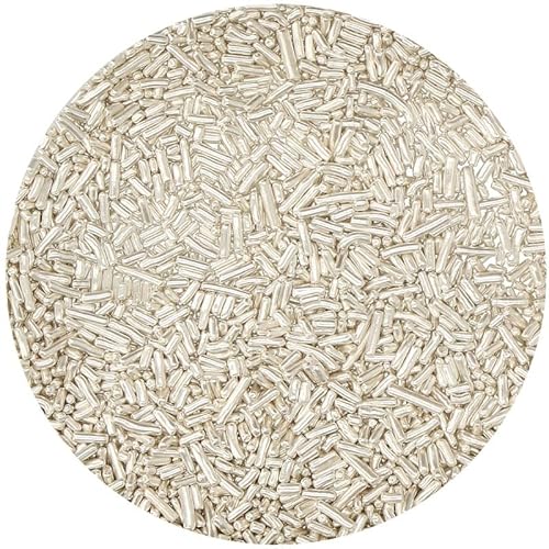 BrandNewCake® Zuckerstreusel Metallic Silber 10kg - Essbare Kuchendekoration - Streusel für Kuchen und Desserts BrandNewCake® Zuckerstreusel Metallic Silber 10kg - Essbare Kuchendekoration - Streusel für Kuchen und Desserts von Brand New Cake