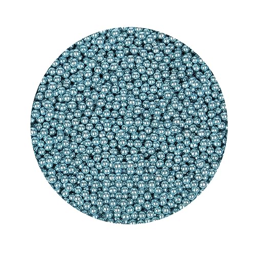 BrandNewCake Zuckerperlen Metallic Blau 4mm 80gr. von Brand New Cake