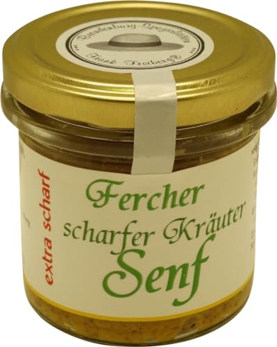 Brandenburg-Spezialitäten Frank Freiberg - Fercher Kräuter-Senf, extra scharf - 125 ml von Brandenburg-Spezialitäten Frank Freiberg