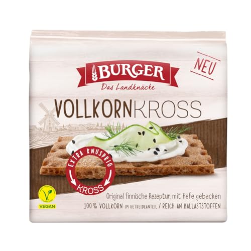 Brandt Burger Vollkorn Kross Original finnische Rezeptur vegan 230g Brandt Burger Vollkorn Kross Original finnische Rezeptur vegan 230g von Brandt