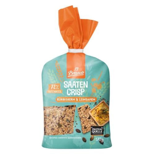 Brandt Saaten Crisp Kürbiskern und Leinsamen hoher Saatenanteil 130g Brandt Saaten Crisp Kürbiskern und Leinsamen hoher Saatenanteil 130g von Brandt