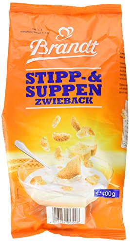 Brandt Stipp- und Suppenzwieback, 12er Pack (12 x 400 g Packung) von Brandt