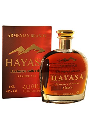 Armenischer Weinbrand Hayasa, 0,5L, 9 Jahre gereift Armenischer Weinbrand Hayasa, 0,5L, 9 Jahre gereift von Armenian Brandy
