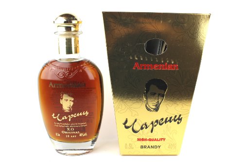 Armenischer Brandy Tscharenz 0,5L 10 Jahre Lagerzeit Geschenkverpackung von Brandy