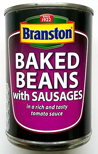 Branston Baked Beans mit Würstchen (405g) - Packung mit 6 von Branston