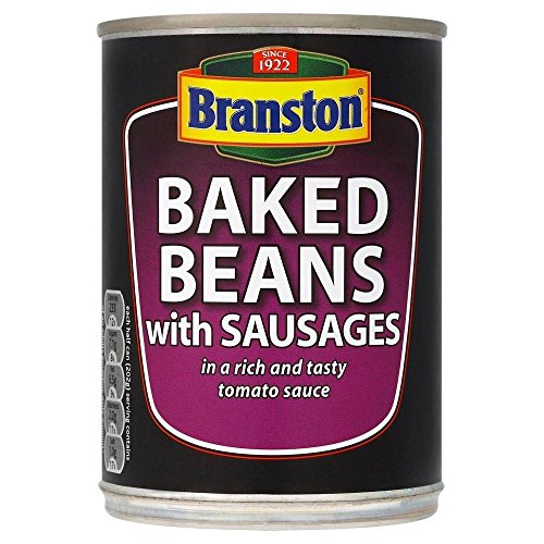 Branston Baked Beans mit Würstchen (405g) - Packung mit 6 von Branston