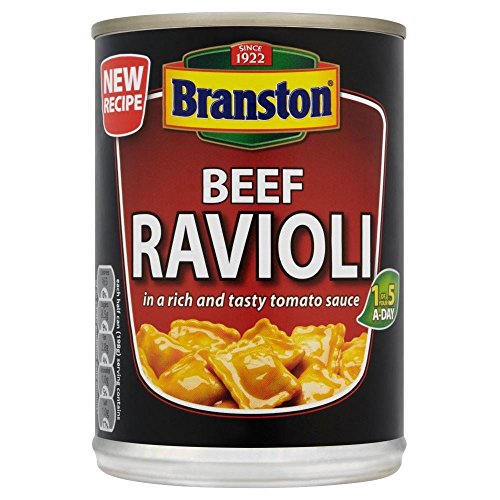 Branston Beef Ravioli in Tomatensauce (395g) - Packung mit 2 von Branston