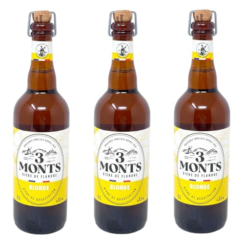 3 Monts Bière de Flandre helles obergähriges Starkbier 3 x 0,75 Ltr. 8,5% mit Sektkorken 3 Monts Bière de Flandre helles obergähriges Starkbier 3 x 0,75 Ltr. 8,5% mit Sektkorken von 3 MONTS