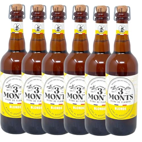 3 Monts Bière de Flandre helles obergähriges Starkbier 6 x 0,75 Ltr. 8,5% mit 3 Monts Bière de Flandre helles obergähriges Starkbier 6 x 0,75 Ltr. 8,5% mit von 3 MONTS