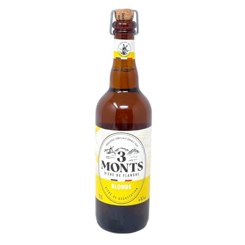 Bier Spezialität 3 Monts Bière de Flandre helles obergähriges Starkbier 0,75 Ltr. 8,5% alc.vol. mit dem Champagnerkorken von Maitre Jean