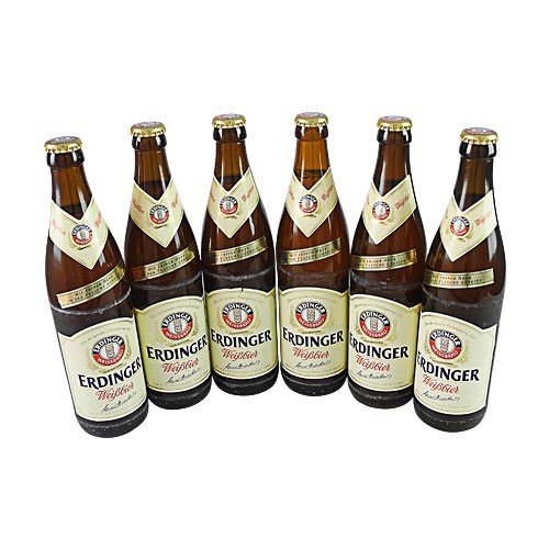 Erdinger Hefe Weißbier (6 Flaschen à 0,5 l / 5,3% vol.) von Brauerei Erdinger Weissbräu