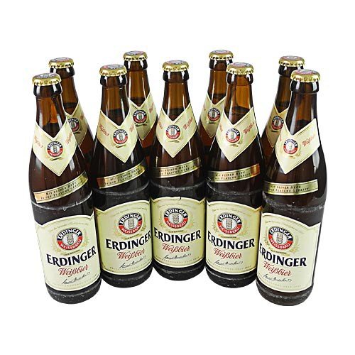 Erdinger Hefe Weißbier (9 Flaschen à 0,5 l / 5,3% vol.) von Brauerei Erdinger Weissbräu