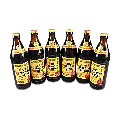 Aecht Schlenkerla Rauchbier (6 Flaschen à 0,5 l / 5,1 % vol.) inc.0.48€ MEHRWEG Pfand von Brauerei Heller Bamberg