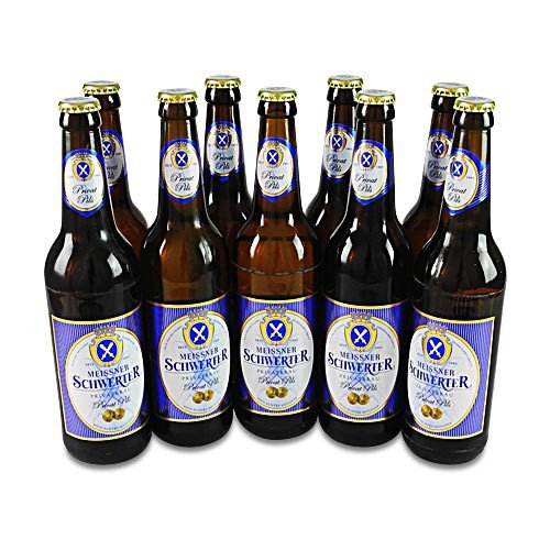 Meissner Schwerter Privat Pils (9 Flaschen à 0,5 l / 4,9% vol.) von Brauerei Schwerter Meißen