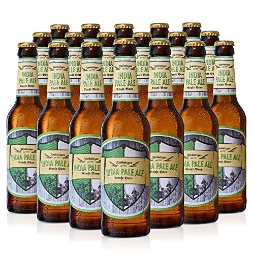 Brauerei Zwönitz India Pale Ale 18 x 0,33 Liter/IPA/ 18 Bierflaschen leckeres Craft Beer/Bier Geschenk/Erfrischendes India Pale Ale in Sachsen gebraut/Ale Bier Set/Beer von Zwönitzer handwerklich gebraut