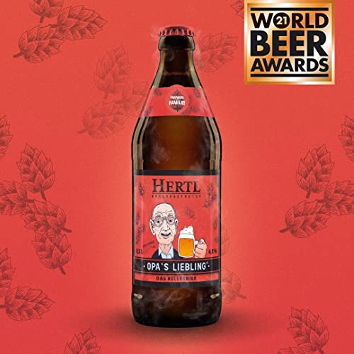 Braumanufaktur Hertl - "Opas Liebling" Kellerbier naturtrüb - 4,8 % vol. - 0,5 l inkl. 8 ct Pfand Braumanufaktur Hertl - "Opas Liebling" Kellerbier naturtrüb - 4,8 % vol. - 0,5 l inkl. 8 ct Pfand von Braumanufaktur Hertl