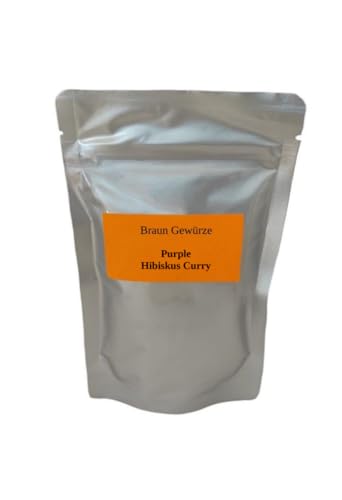 Braun Gewürze - Purple Curry - fruchtiger Hibiskus Curry/im wiederverschließbaren Beutel von Braun Gewürze