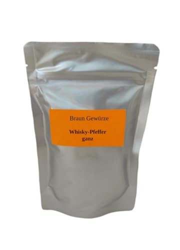 Braun Gewürze Whisky Pfeffer 80g- schwarzer Pfeffer trifft auf Single Malt Whisky, ganze Pfefferkörner getrocknet, Gourmetpfeffer Braun Gewürze Whisky Pfeffer 80g- schwarzer Pfeffer trifft auf Single Malt Whisky, ganze Pfefferkörner getrocknet, Gourmetpfeffer von Braun Gewürze