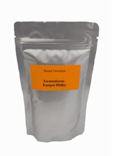 Fermentierter Kampot Pfeffer 90g - Premium-Qualität - fermentierter Kampot aus Kambodscha von Braun Gewürze