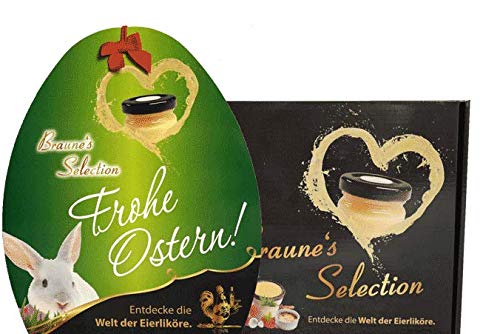 Braune´s Selection – Osteredition - 16 x Eierlikörgläschen in Ostergeschenkverpackung von Braune's