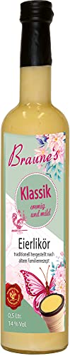 Braunes Eierlikör Klassik/Frühlingsetikett (grün) - 1 Flasche à 0.5 Ltr. / 14% Vol. Braunes Eierlikör Klassik/Frühlingsetikett (grün) - 1 Flasche à 0.5 Ltr. / 14% Vol. von Braune's