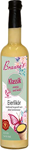 Braunes Eierlikör Klassik/Frühlingsetikett (grün) von Braune's