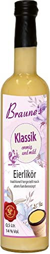 Braunes Eierlikör Klassik/Frühlingsetikett (lila) - 1 Flasche à 0.5 Ltr. / 14% Vol. Braunes Eierlikör Klassik/Frühlingsetikett (lila) - 1 Flasche à 0.5 Ltr. / 14% Vol. von Braune's